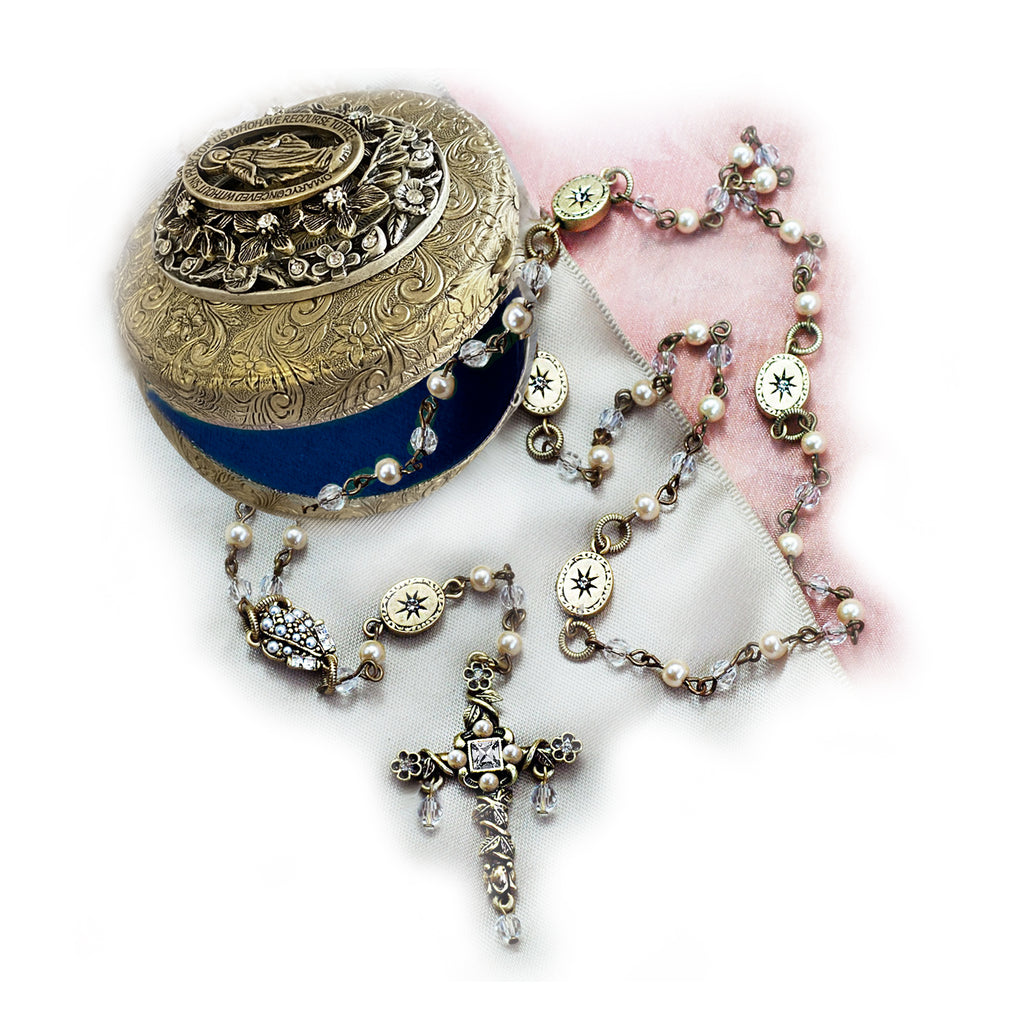 Antique rosary box offers