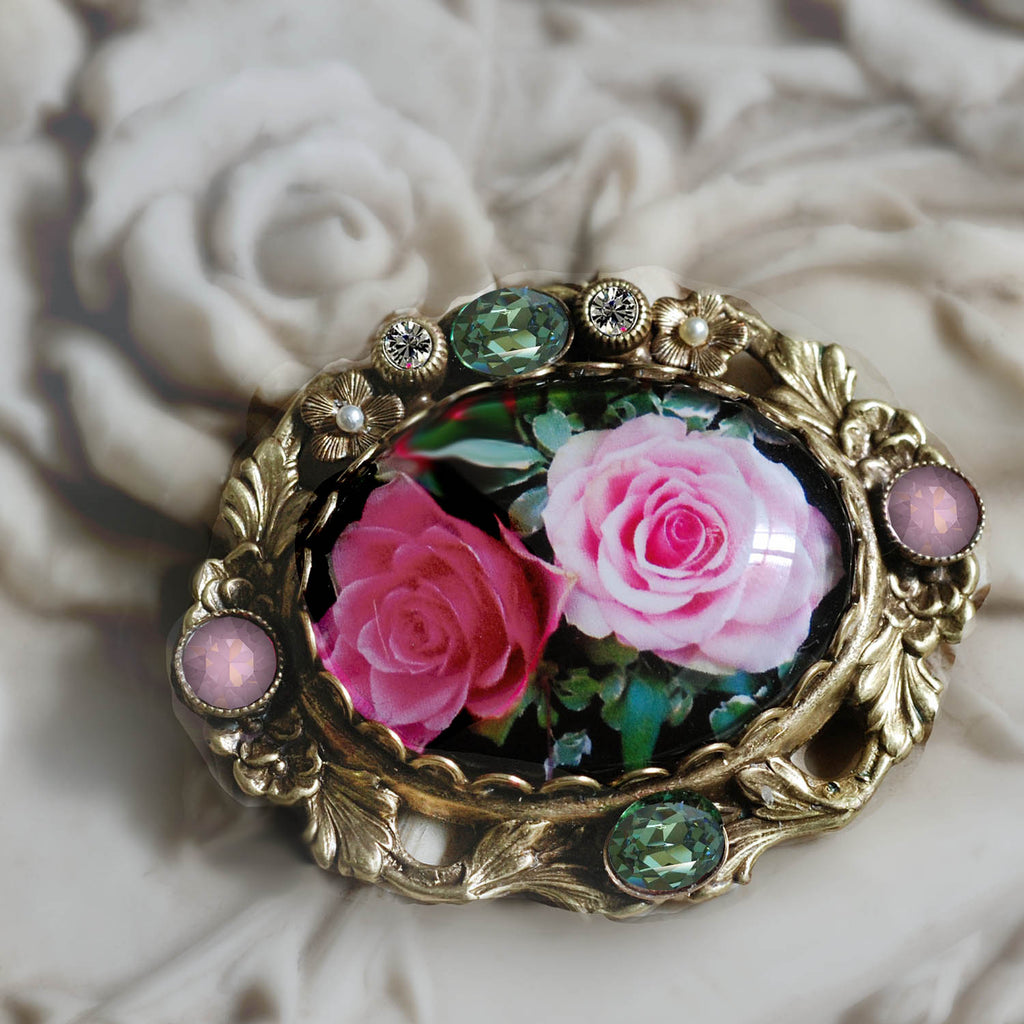 Deals Vintage rose brooch