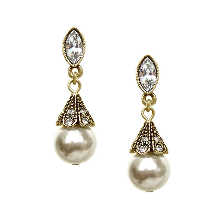 Pearl wedding store earrings vintage