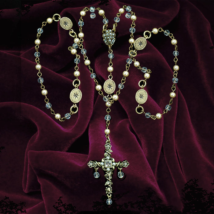 Our Lady of Miracles Vintage Rosary and Box BX31N1608