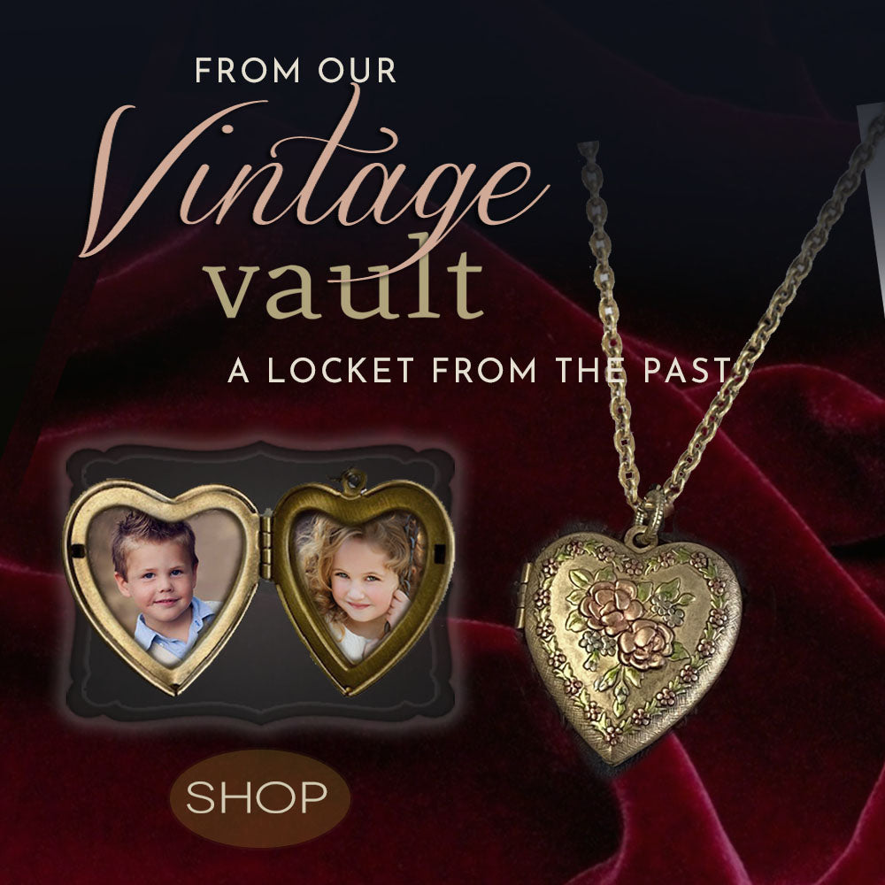 Vintage Heart Locket Necklace N696