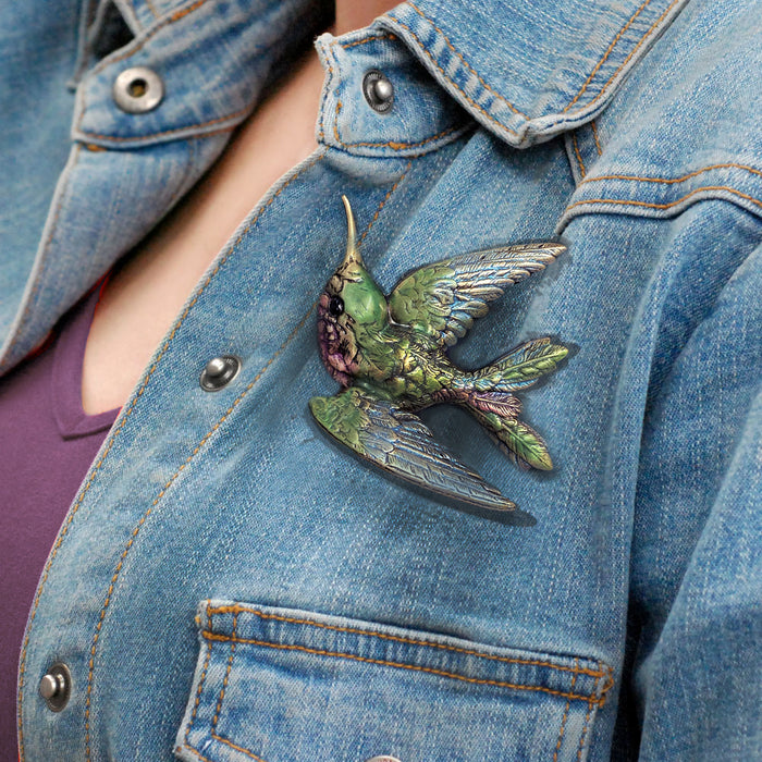 Hummingbird Brooch Pin by Sweet Romance P134