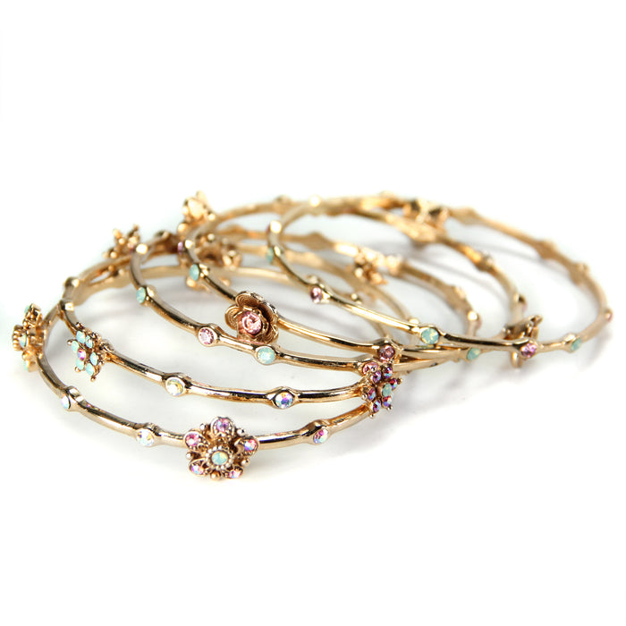 Retro Bangle Bracelet Set of 5 BR720