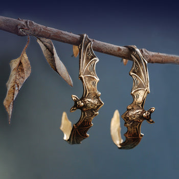 Bat Hoop Earrings SRE_E103