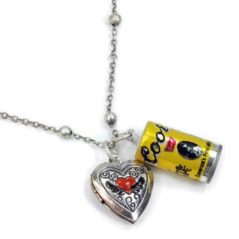 BEER CAN NECKLACE, gold