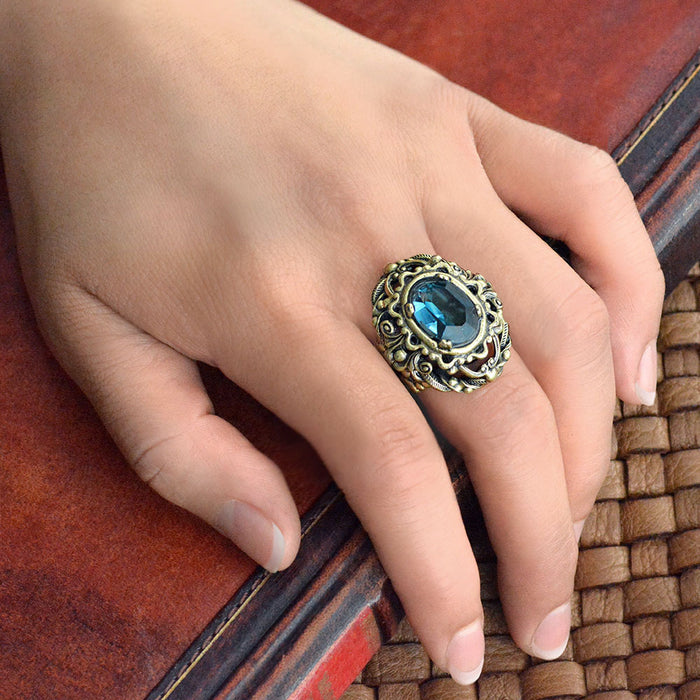 Purabi Jewels Gold Plated Shankh Design Adjustable Finger Ring for Women  and Girls